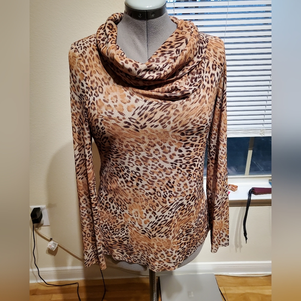 Lined LEOPARD Top